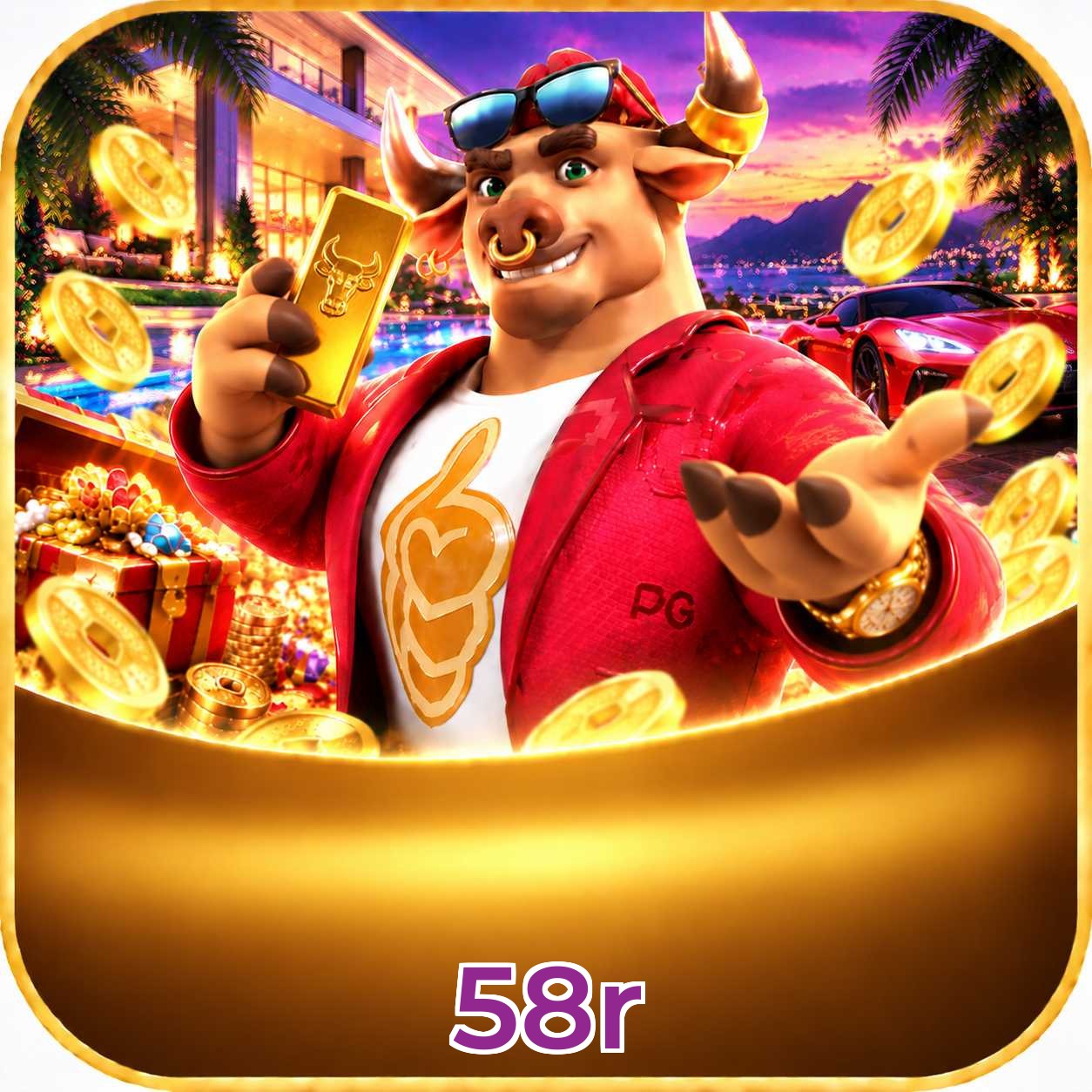 Catálogo de slots da 58r com RTP médio de 96,52%